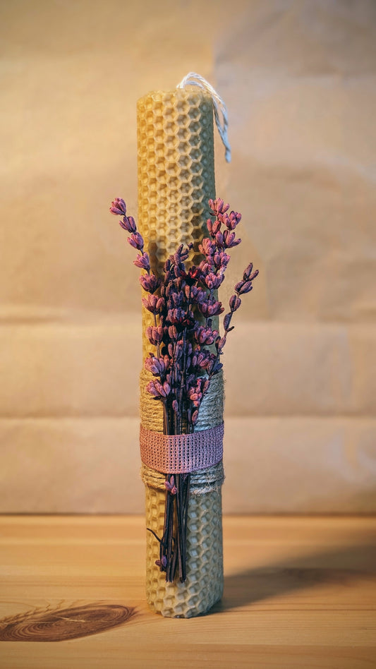 Πασχαλινή λαμπάδα "Lilac"