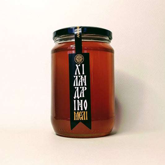 Αγνό μέλι ανθέων από την Ι.Μ. Χιλανδαρίου - 960γρ.